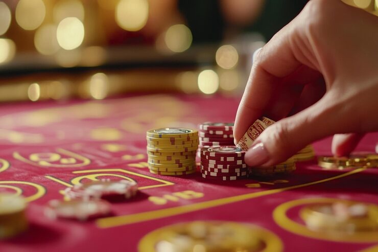 Live Blackjack dealer table on maxwin 4d mobile app